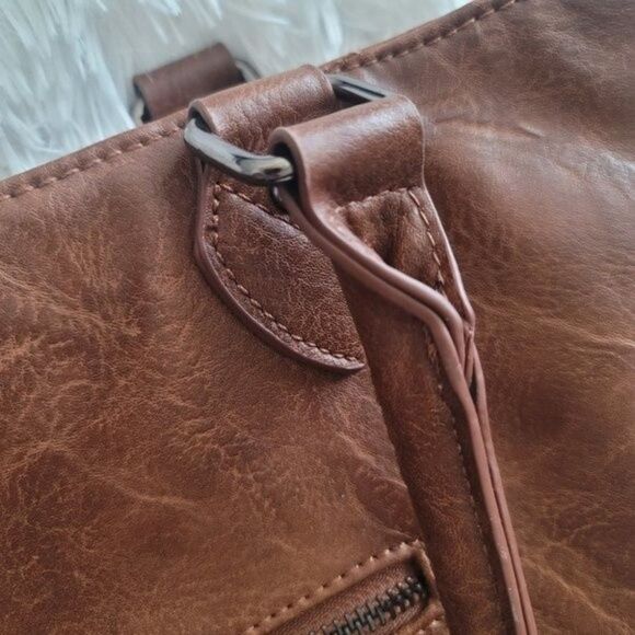 Antik Kraft leather shoulder tote bag - Picture 2 of 16